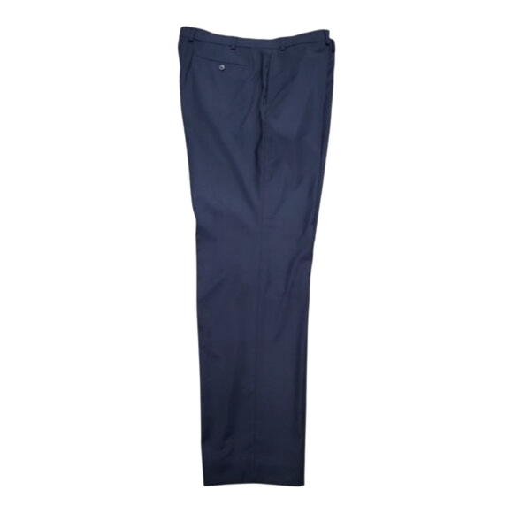 LAUREN RALPH LAUREN SZ 38X32 Men's Navy Flat Front Dress Slacks Trouser - Picture 6 of 7